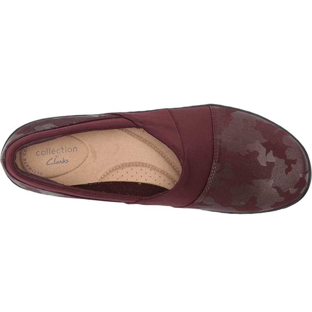 ❄️ Brand New Clarks Cora Heather Burgundy Comfortable Shoes
